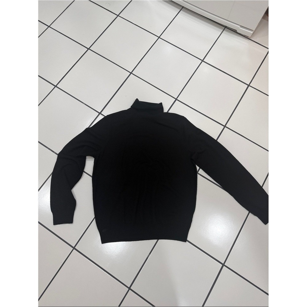 Y2K Joseph Abboud 100% Merino Wool‎ Black Turtleneck Sweater XL